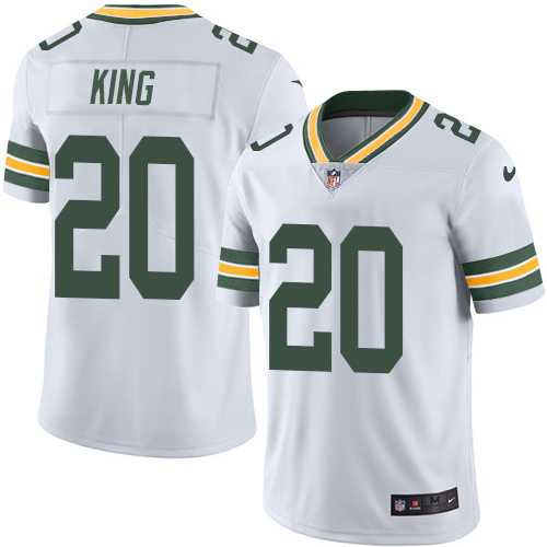 Youth Nike Green Bay Packers #20 Kevin King White Stitched NFL Vapor Untouchable Limited Jersey