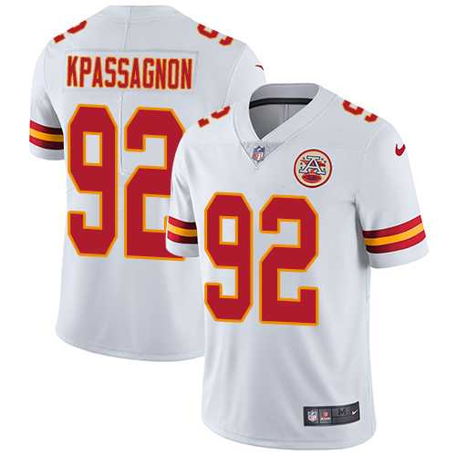 Youth Nike Kansas City Chiefs #92 Tanoh Kpassagnon White Stitched NFL Vapor Untouchable Limited Jersey