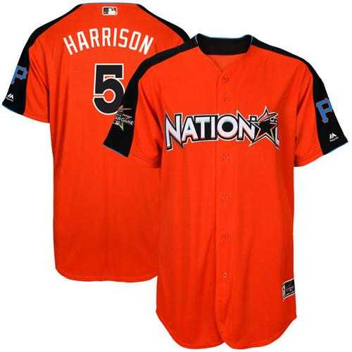 Youth Pittsburgh Pirates #5 Josh Harrison Orange 2017 All-Star National League Stitched MLB Jersey