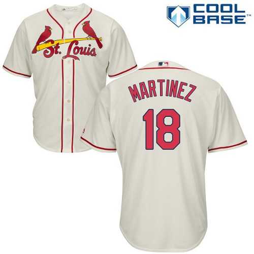Youth St.Louis Cardinals #18 Carlos Martinez Cream Cool Base Stitched MLB Jersey