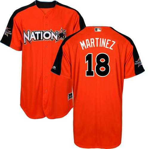 Youth St.Louis Cardinals #18 Carlos Martinez Orange 2017 All-Star National League Stitched MLB Jersey