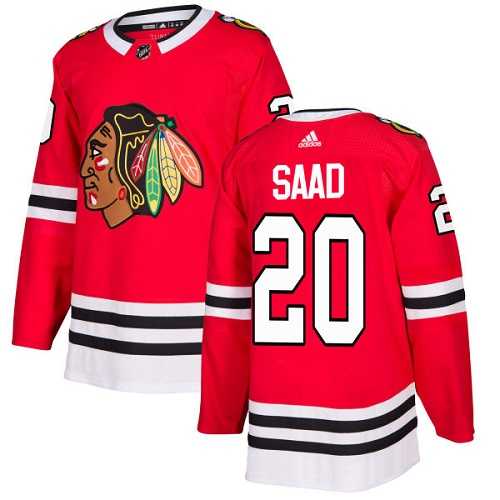 Adidas Chicago Blackhawks #20 Brandon Saad Red Home Authentic Stitched NHL