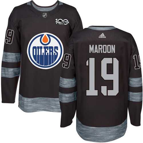 Adidas Edmonton Oilers #19 Patrick Maroon Black 1917-2017 100th Anniversary Stitched NHL