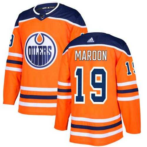 Adidas Edmonton Oilers #19 Patrick Maroon Orange Home Authentic Stitched NHL