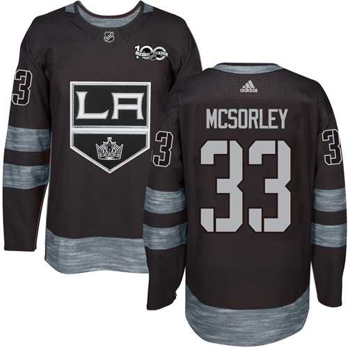 Adidas Los Angeles Kings #33 Marty Mcsorley Black 1917-2017 100th Anniversary Stitched NHL
