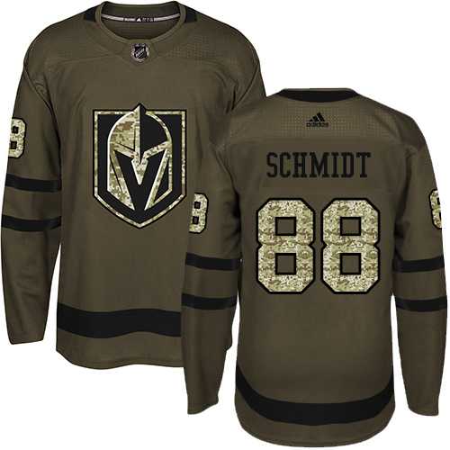 Adidas Men's Adidas Vegas Golden Knights #88 Nate Schmidt Green Salute to Service Stitched NHL Jersey