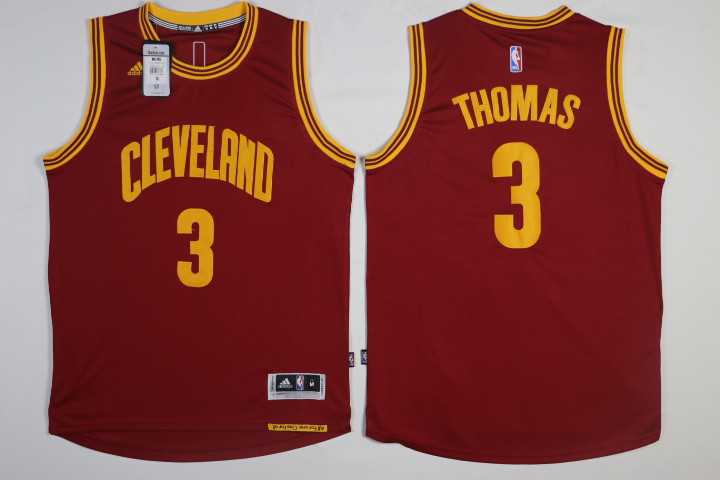 Adidas NBA Cleveland Cavaliers #3 Isaiah Thomas New Revolution Swingman Red Jersey