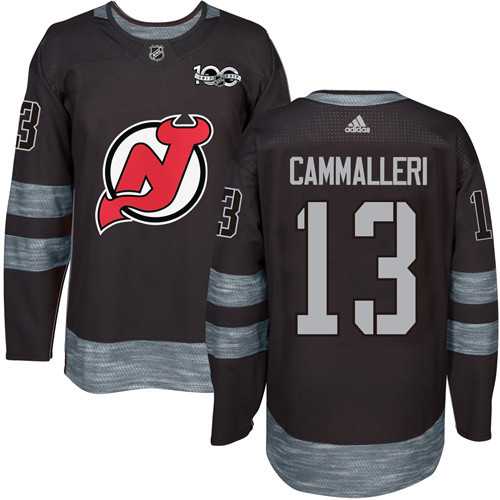 Adidas New Jersey Devils #13 Mike Cammalleri Black 1917-2017 100th Anniversary Stitched NHL