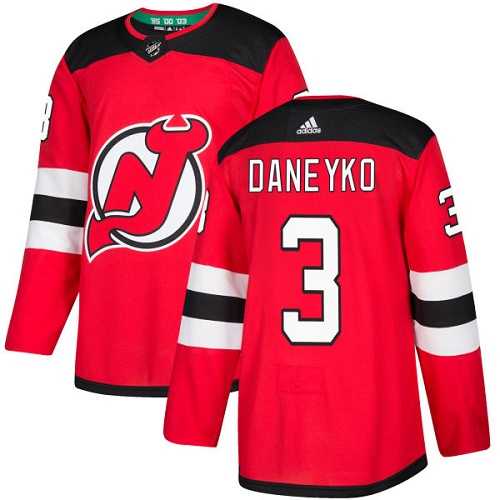 Adidas New Jersey Devils #3 Ken Daneyko Red Home Authentic Stitched NHL
