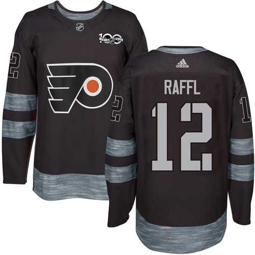 Adidas Philadelphia Flyers #12 Michael Raffl Black 1917-2017 100th Anniversary Stitched NHL