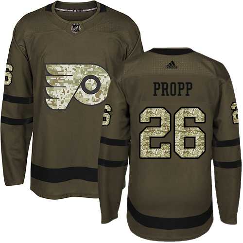 Adidas Philadelphia Flyers #26 Brian Propp Green Salute to Service Stitched NHL