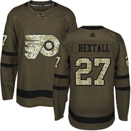 Adidas Philadelphia Flyers #27 Ron Hextall Green Salute to Service Stitched NHL