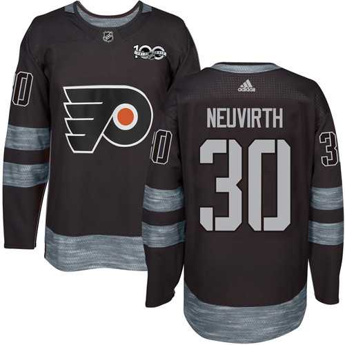 Adidas Philadelphia Flyers #30 Michal Neuvirth Black 1917-2017 100th Anniversary Stitched NHL