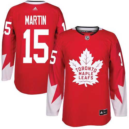 Adidas Toronto Maple Leafs #15 Matt Martin Red Team Canada Authentic Stitched NHL
