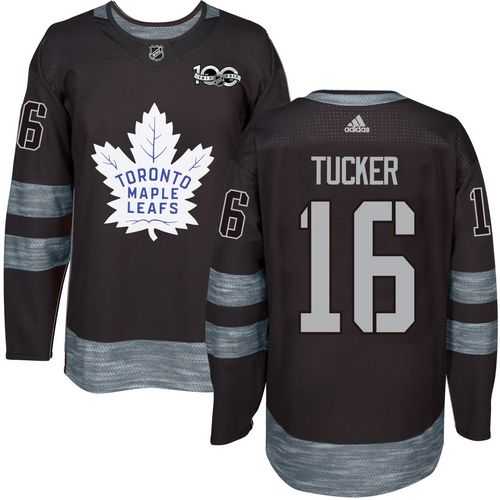 Adidas Toronto Maple Leafs #16 Darcy Tucker Black 1917-2017 100th Anniversary Stitched NHL