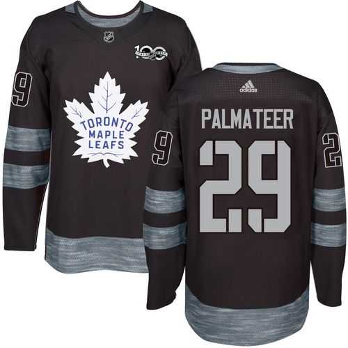 Adidas Toronto Maple Leafs #29 Mike Palmateer Black 1917-2017 100th Anniversary Stitched NHL