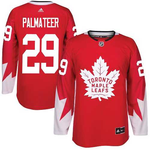 Adidas Toronto Maple Leafs #29 Mike Palmateer Red Team Canada Authentic Stitched NHL