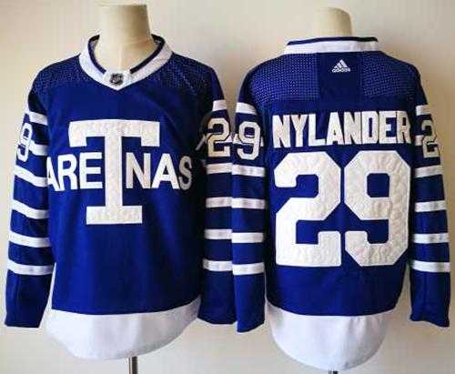 Adidas Toronto Maple Leafs #29 William Nylander Blue Authentic 1918 Arenas Throwback Stitched NHL