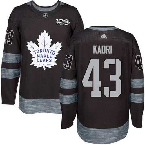 Adidas Toronto Maple Leafs #43 Nazem Kadri Black 1917-2017 100th Anniversary Stitched NHL