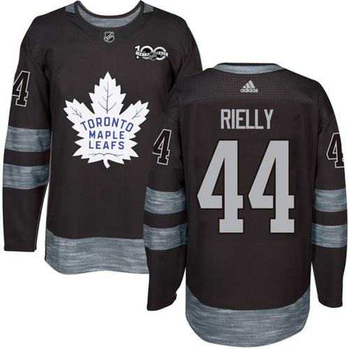 Adidas Toronto Maple Leafs #44 Morgan Rielly Black 1917-2017 100th Anniversary Stitched NHL
