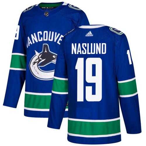 Adidas Vancouver Canucks #19 Markus Naslund Blue Home Authentic Stitched NHL