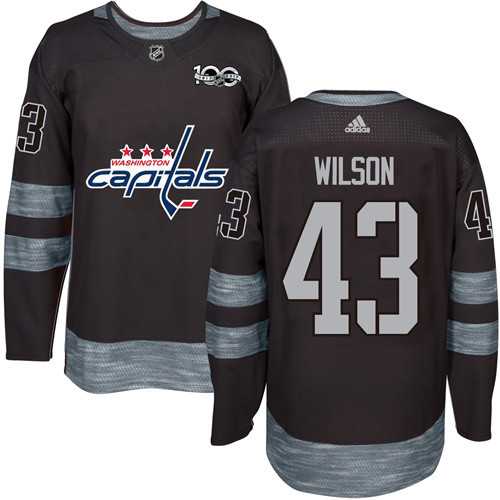 Adidas Vancouver Canucks #43 Tom Wilson Black 1917-2017 100th Anniversary Stitched NHL