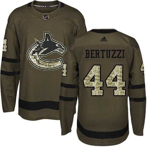 Adidas Vancouver Canucks #44 Todd Bertuzzi Green Salute to Service Stitched NHL