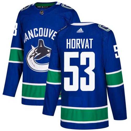 Adidas Vancouver Canucks #53 Bo Horvat Blue Home Authentic Stitched NHL