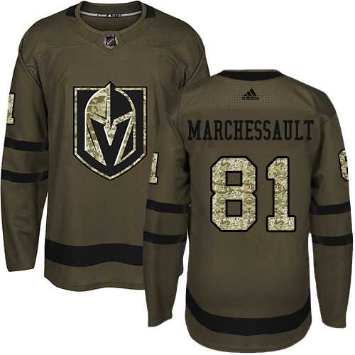 Adidas Vegas Golden Knights #81 Jonathan Marchessault Green Salute to Service Stitched NHL