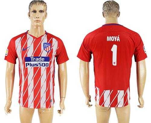 Atletico Madrid #1 Moya Home Soccer Club Jersey