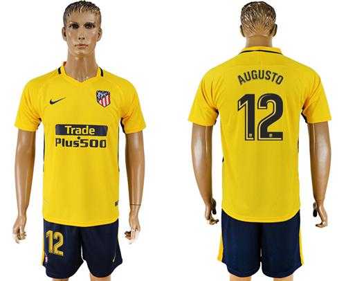 Atletico Madrid #12 Augusto Away Soccer Club Jersey