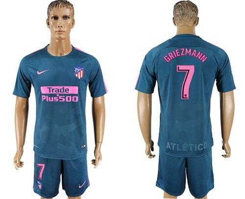 Atletico Madrid #7 Griezmann Sec Away Soccer Club Jersey