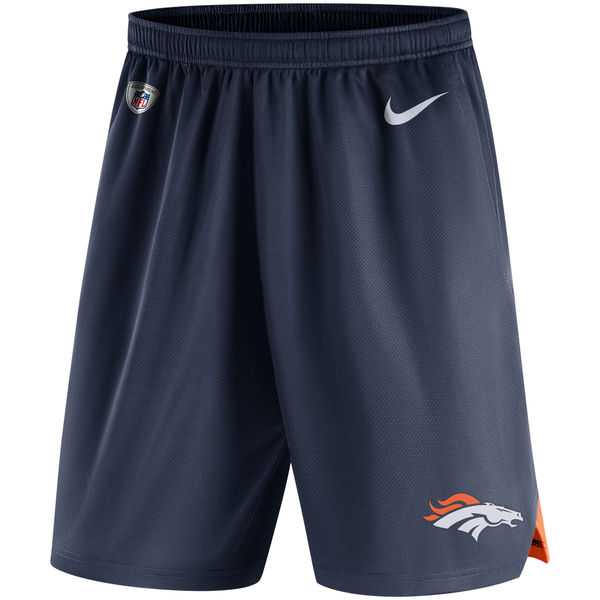 Denver Broncos Nike Knit Performance Shorts - Navy