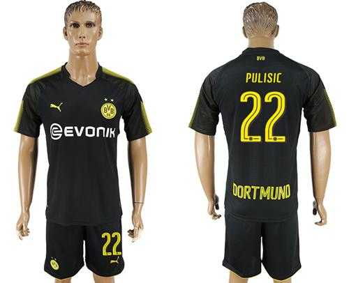 Dortmund #22 Pulisic Away Soccer Club Jersey