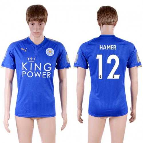 Leicester City #12 Hamer Home Soccer Country Jersey