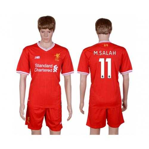 Liverpool #11 M.Salah Red Home Soccer Club Jersey