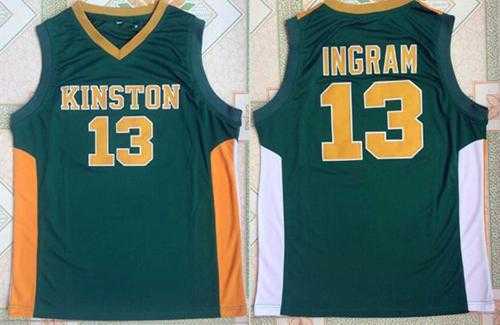 Los Angeles Lakers #13 Brandon Ingram Green Kinston High School Stitched NBA Jersey