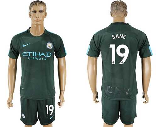 Manchester City #19 Sane Sec Away Soccer Club Jersey