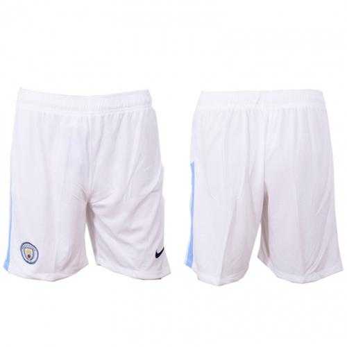 Manchester City Blank Home Soccer Shorts