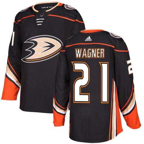 Men's Adidas Anaheim Ducks #21 Chris Wagner Black Home Authentic Stitched NHL