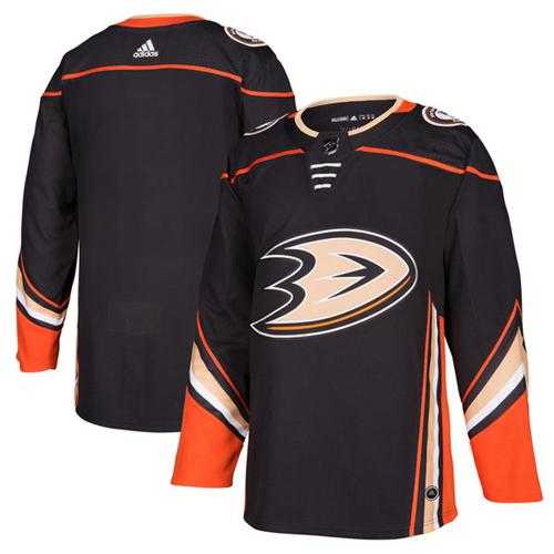 Men's Adidas Anaheim Ducks Blank Black Home Authentic Stitched NHL Jersey