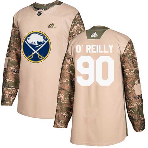 Men's Adidas Buffalo Sabres #90 Ryan O'Reilly Camo Authentic 2017 Veterans Day Stitched NHL Jersey