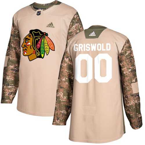 Men's Adidas Chicago Blackhawks #00 Clark Griswold Camo Authentic 2017 Veterans Day Stitched NHL Jersey