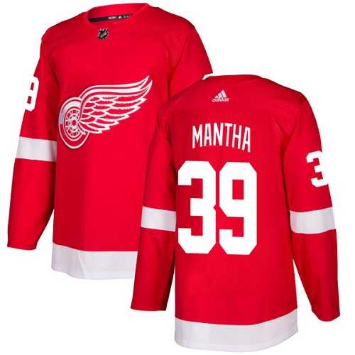 Men's Adidas Detroit Red Wings #39 Anthony Mantha Red Home Authentic Stitched NHL Jersey