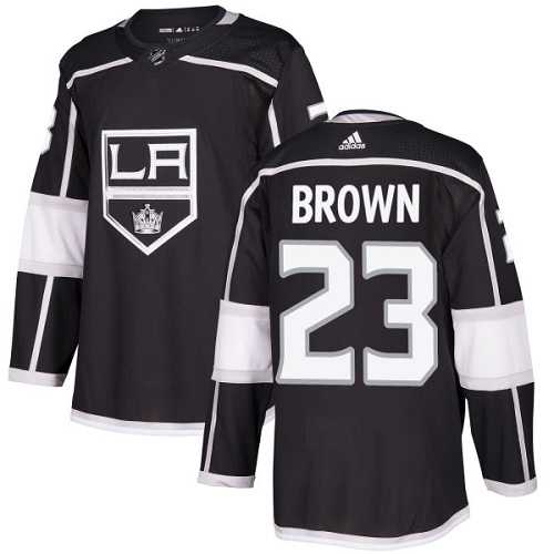 Men's Adidas Los Angeles Kings #23 Dustin Brown Black Home Authentic Stitched NHL Jersey