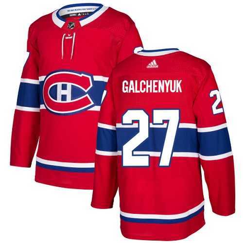 Men's Adidas Montreal Canadiens #27 Alex Galchenyuk Red Home Authentic Stitched NHL Jersey