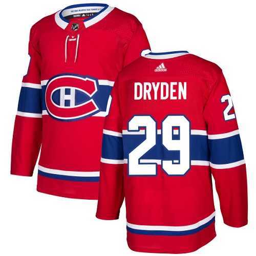 Men's Adidas Montreal Canadiens #29 Ken Dryden Red Home Authentic Stitched NHL Jersey