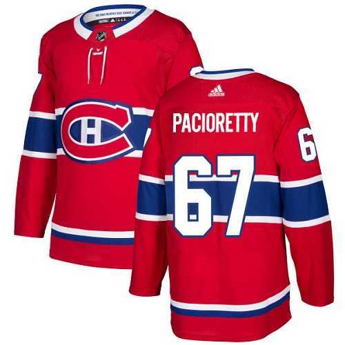 Men's Adidas Montreal Canadiens #67 Max Pacioretty Red Home Authentic Stitched NHL Jersey