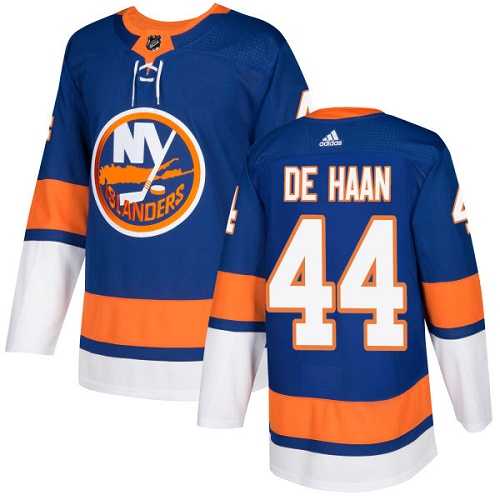 Men's Adidas New York Islanders #44 Calvin De Haan Royal Blue Home Authentic Stitched NHL Jersey