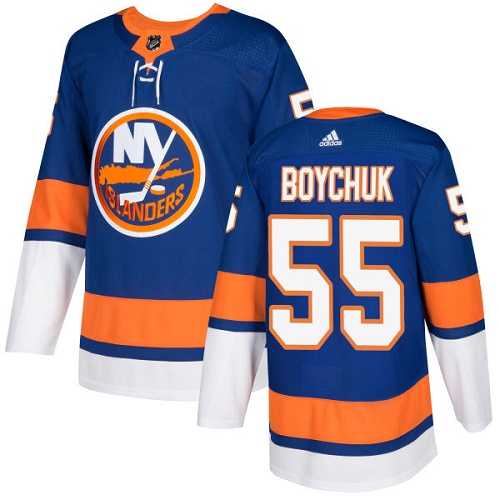 Men's Adidas New York Islanders #55 Johnny Boychuk Royal Blue Home Authentic Stitched NHL Jersey